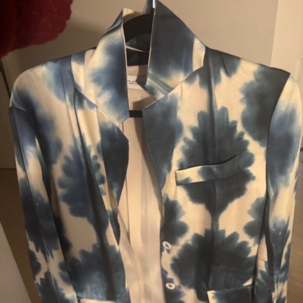 ZARA BLAZER BLUE / WHITE